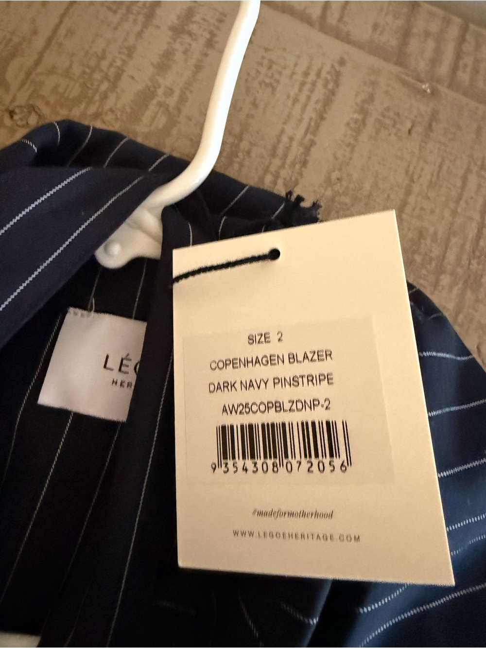 Léon Dark Navy Pinstripe Blazer